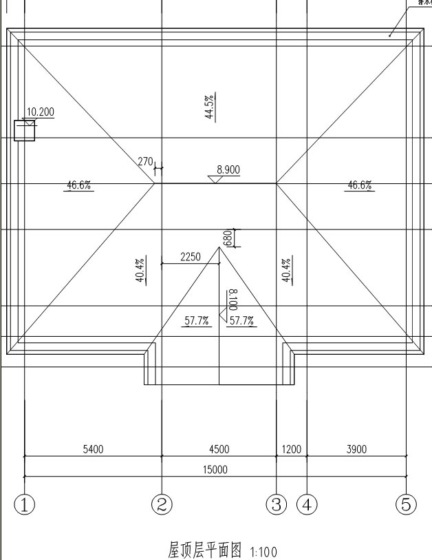 941现代二层别墅施工图纸别墅设计图纸